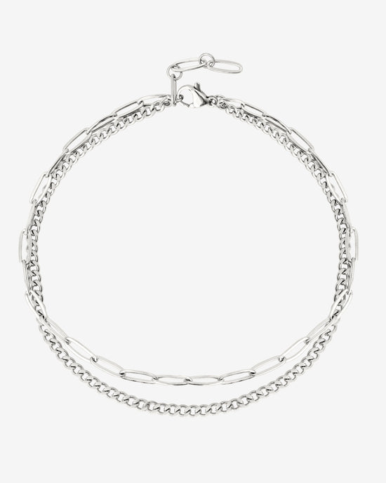 Duo Anklet Silber