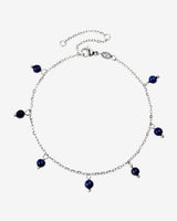 Blue Bay Anklet Silber