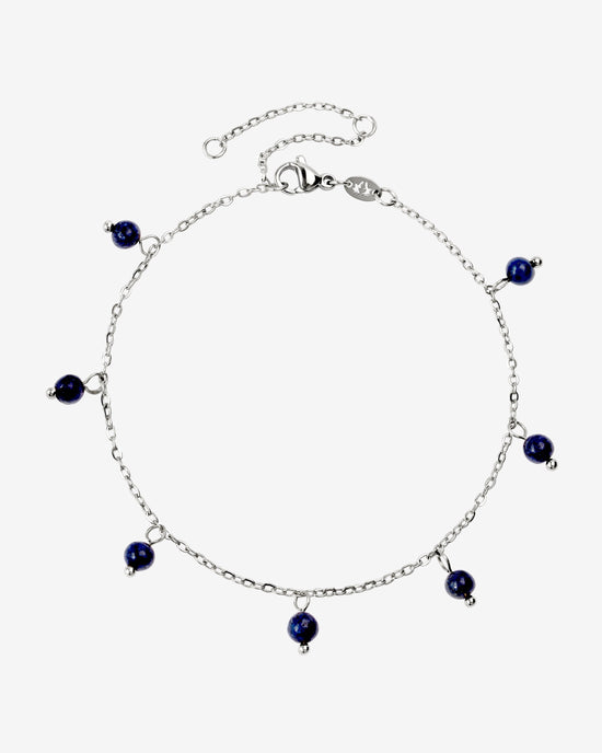 Blue Bay Anklet Silber