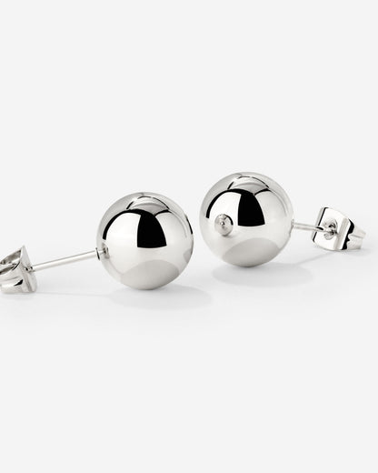 Bubbly Studs Medium Silber