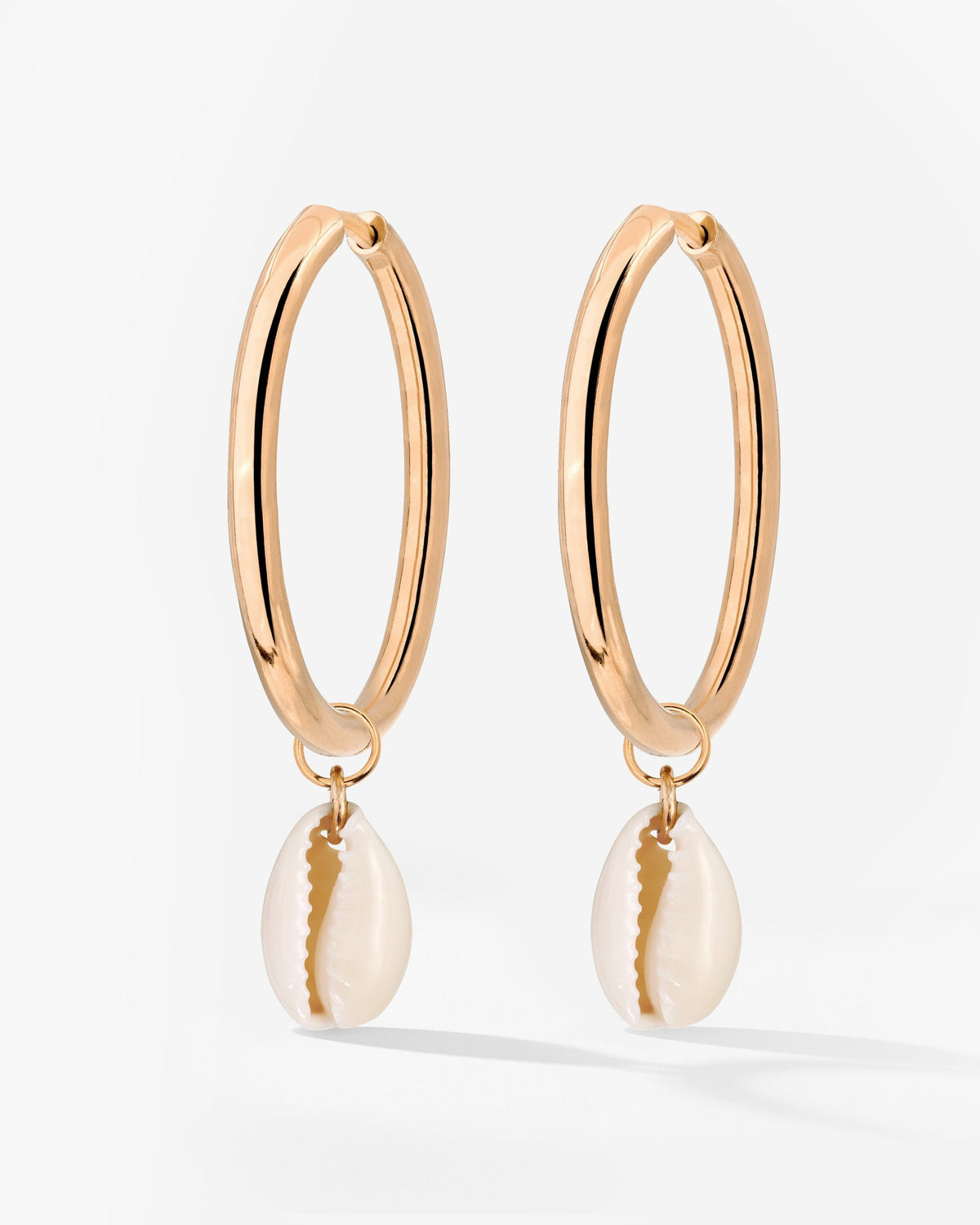 Ocean Whisper Sierra Hoop Set Large Rose Gold