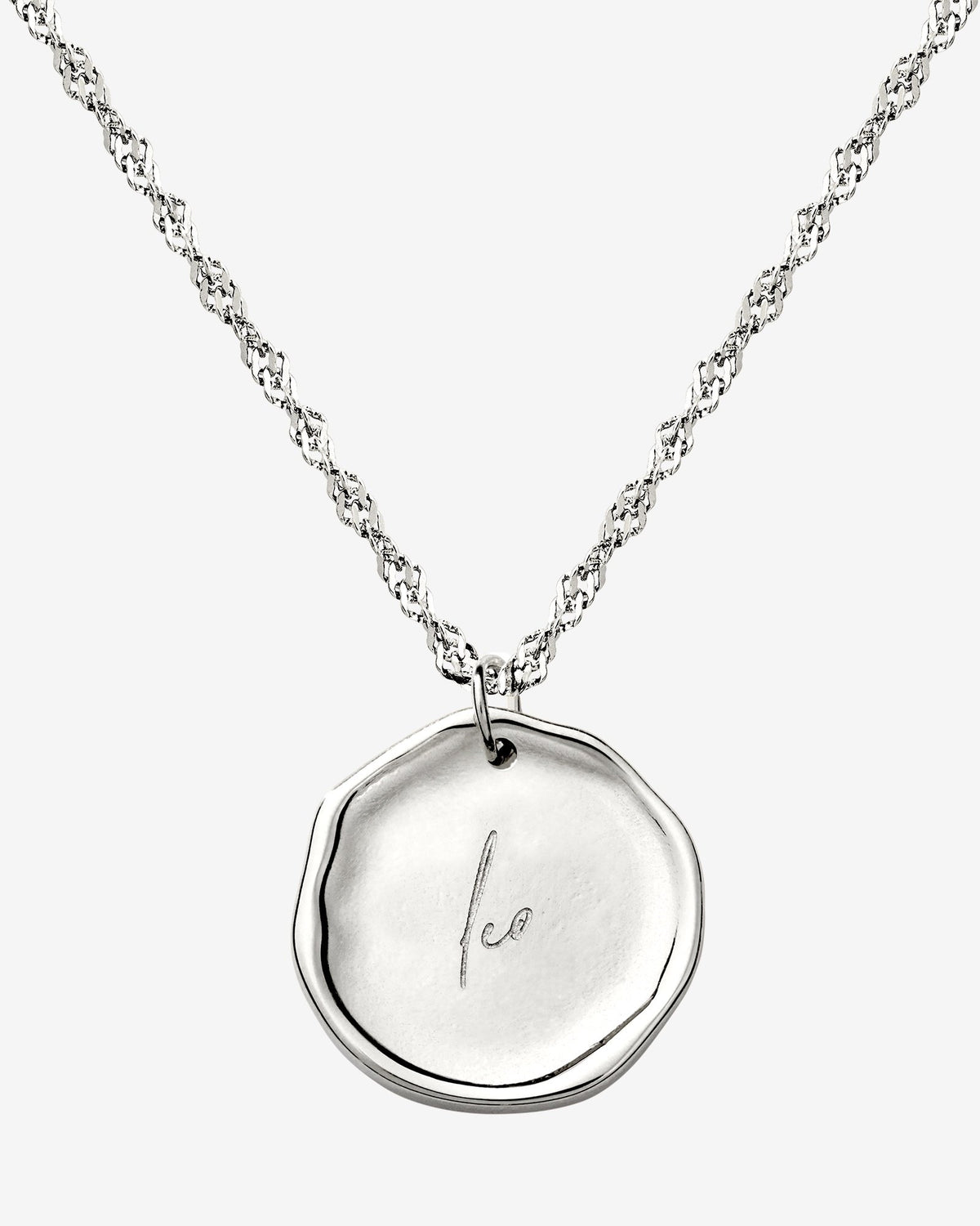 Zodiac Necklace – Leo Silver