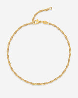Slim Singapore Anklet Gold