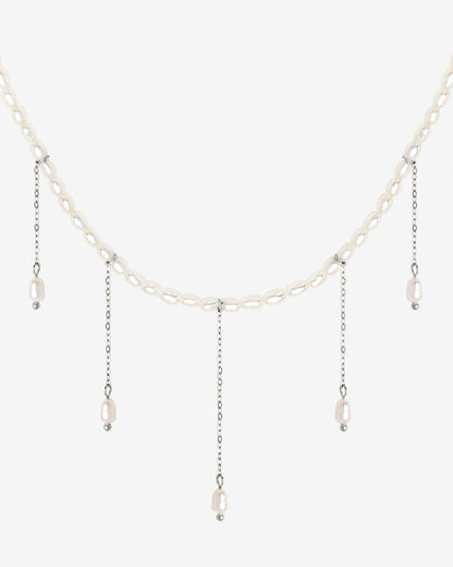 Lolas Love Pearl Power Necklace Silber