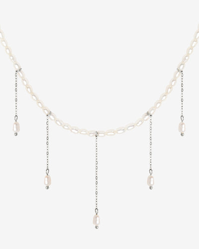 Lolas Love Pearl Power Necklace Silber