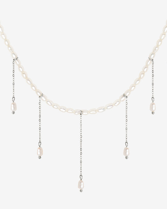 Lolas Love Pearl Power Necklace Silber