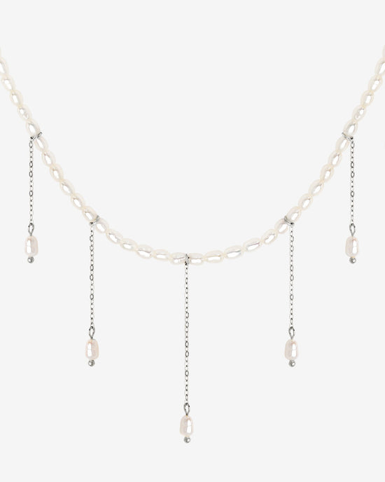 Lolas Love Pearl Power Necklace Silber
