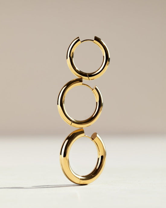 Chunky Hoopies Maxi Roségold