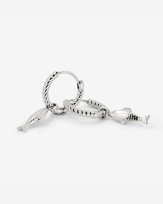 Pezito Twisted Hoop Set Small Silber