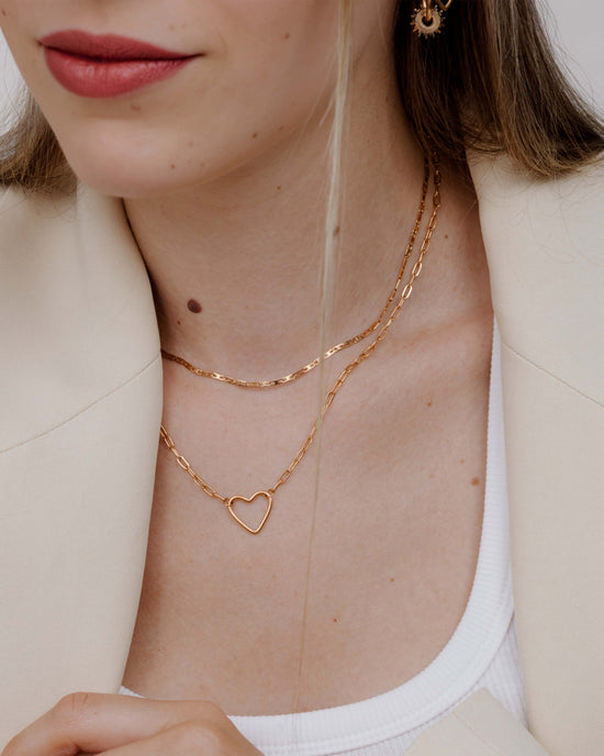 Loving Heart Necklace Roségold