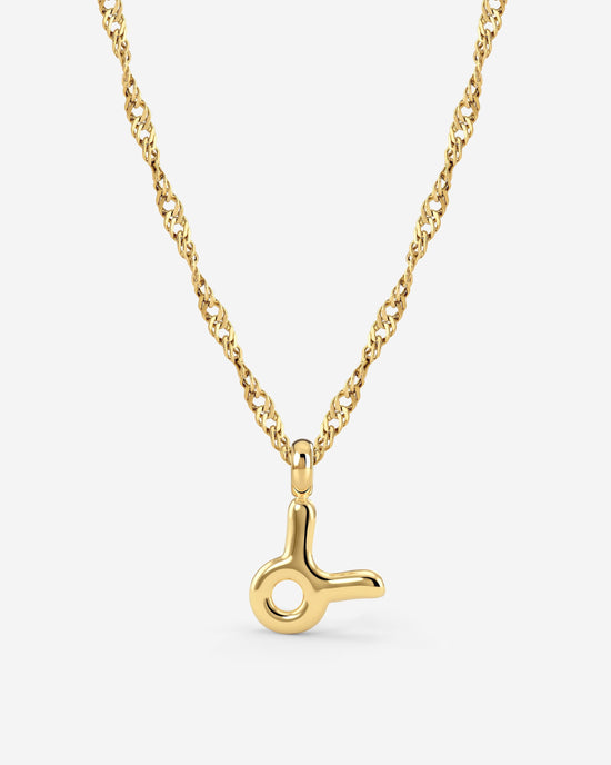 Taurus Bubble Necklace Gold