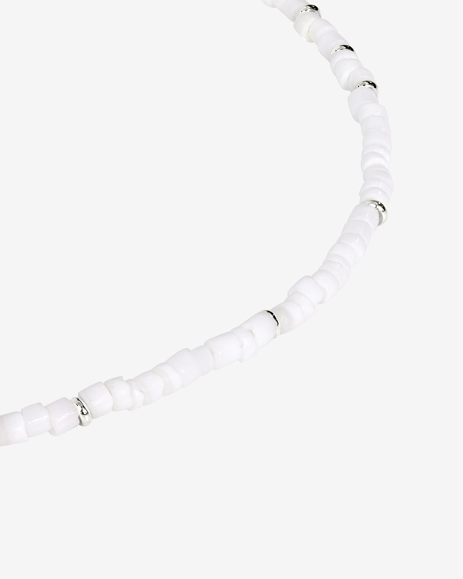 Puka Shell Necklace Silber