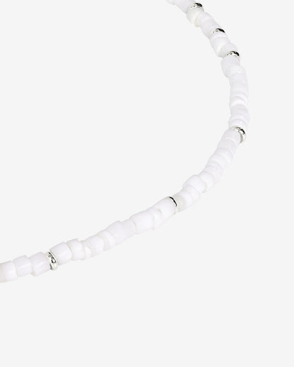 Puka Shell Necklace Silber