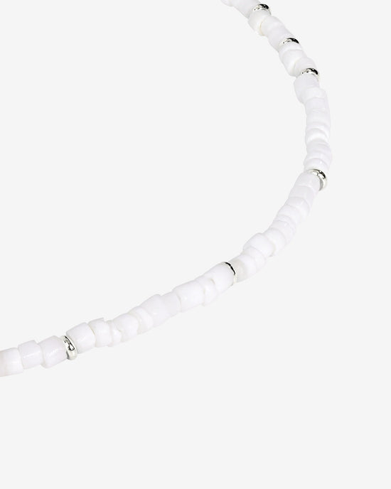 Puka Shell Necklace Silber