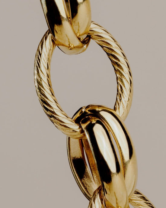 Chunky Twisted Links Bracelet Silber