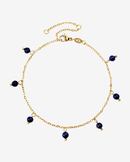 Blue Bay Anklet Gold
