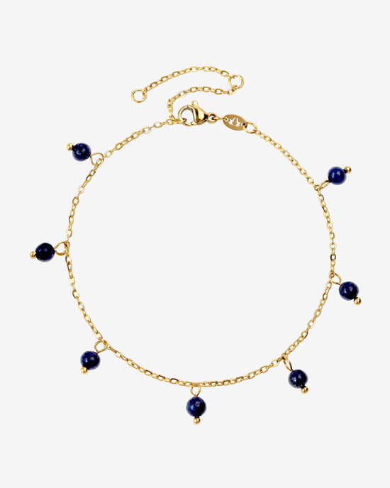 Blue Bay Anklet Gold