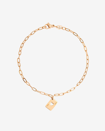 Ace Up the Sleeve Bracelet Roségold