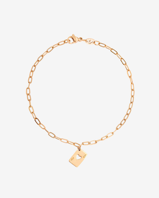 Ace Up the Sleeve Bracelet Roségold