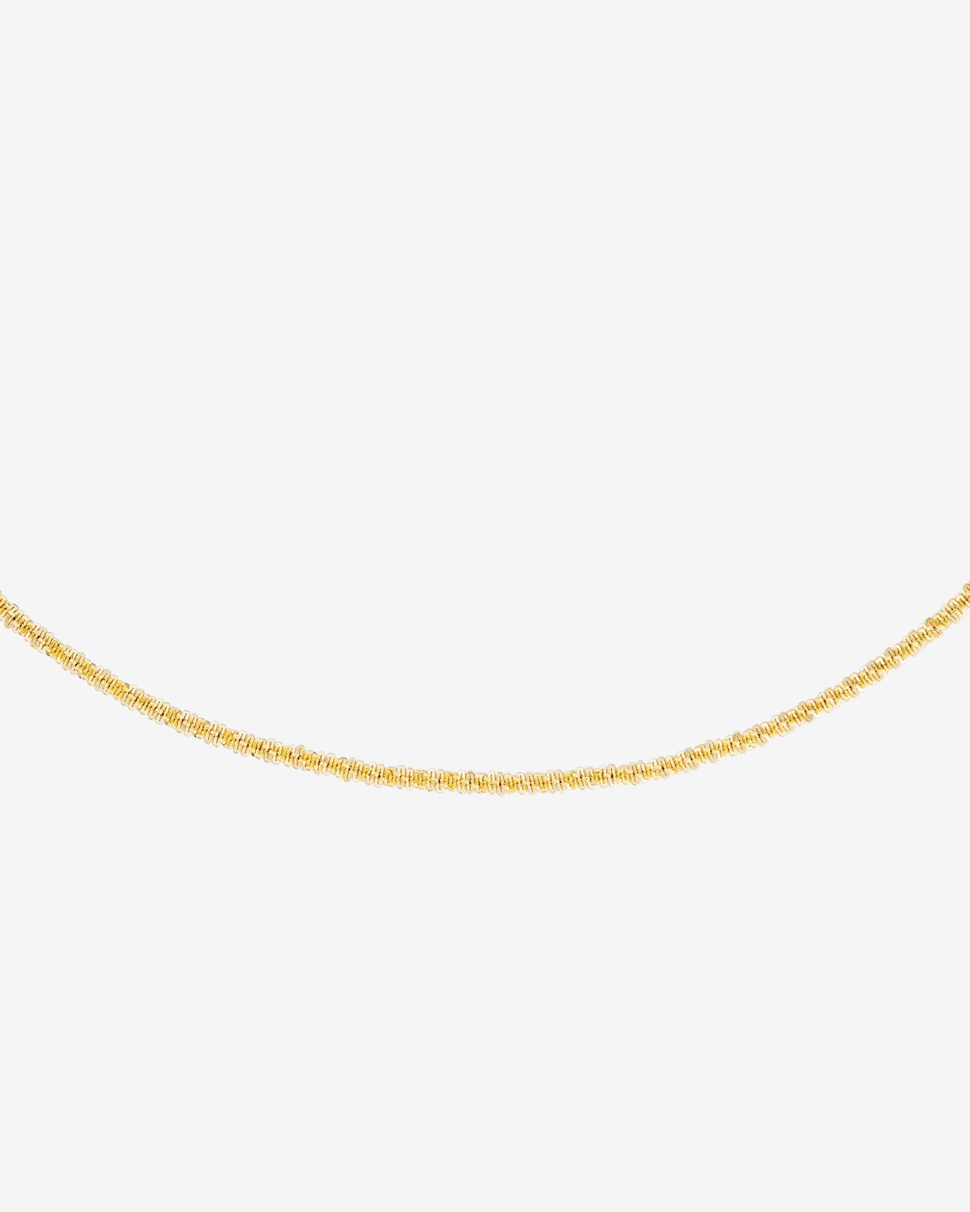 Criss Cross Chain Necklace Gold