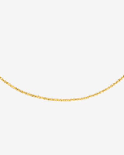 Criss Cross Chain Necklace Gold