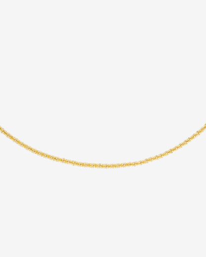 Criss Cross Chain Necklace Gold