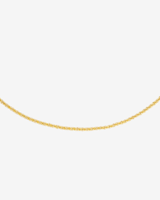 Criss Cross Chain Necklace Gold