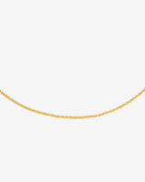 Criss Cross Chain Necklace Gold
