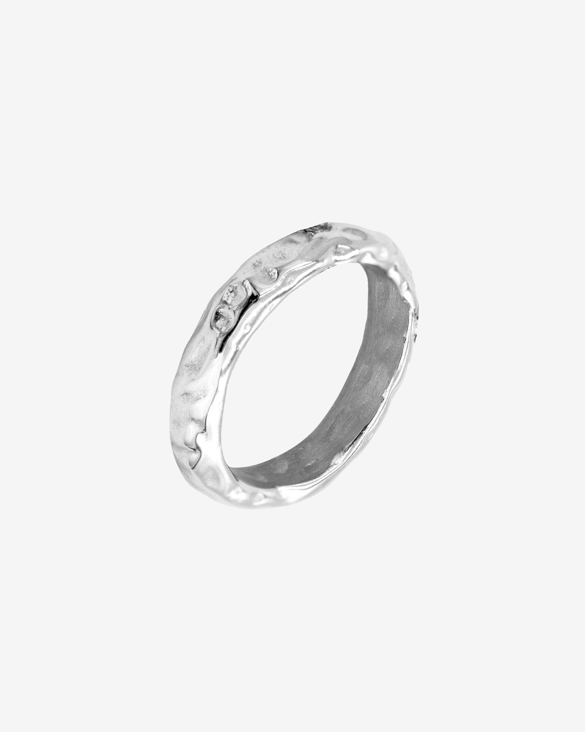 Hammered Unity Ring Silber