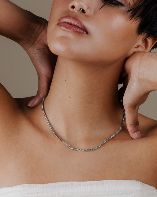Spiga Chain Necklace Silber