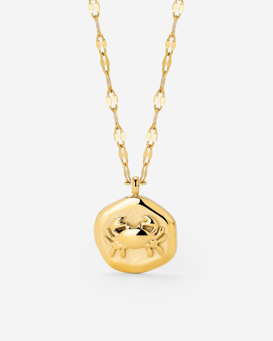 Crab Chaser Necklace Gold