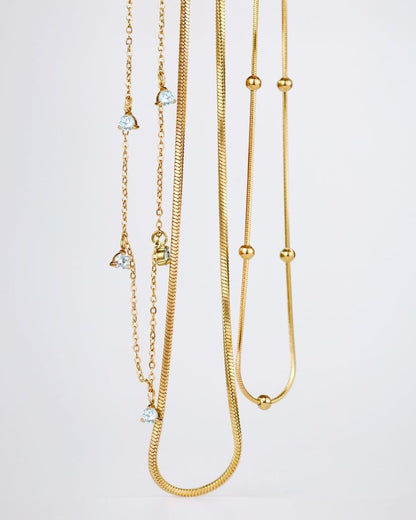 Moony Necklace Silber