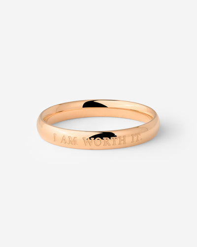 I am worth it Ring Roségold