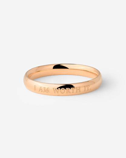 I am worth it Ring Roségold