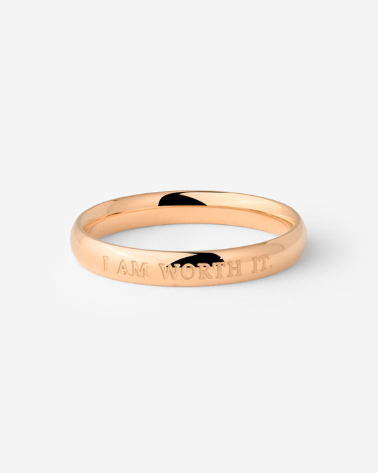 I am worth it Ring Roségold