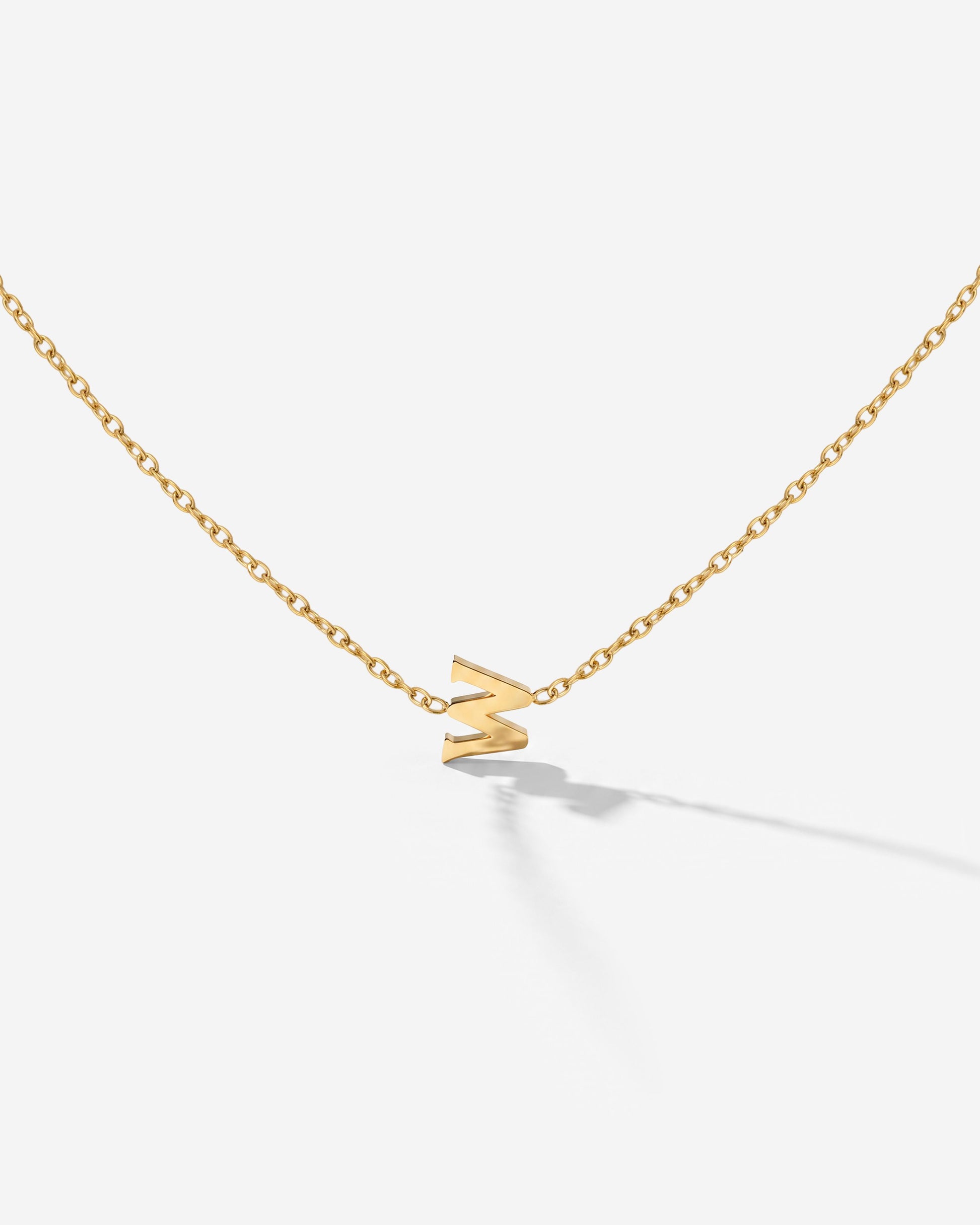 Tiny Letter Necklace