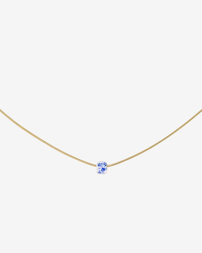Flower Tile Necklace Gold
