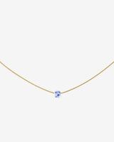 Flower Tile Necklace Gold