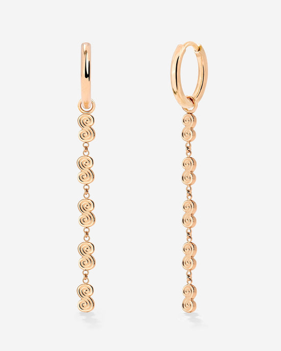 Serpent's Whisper Hoop Set Small Roségold