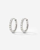 Glimmer Hoops Small Silber