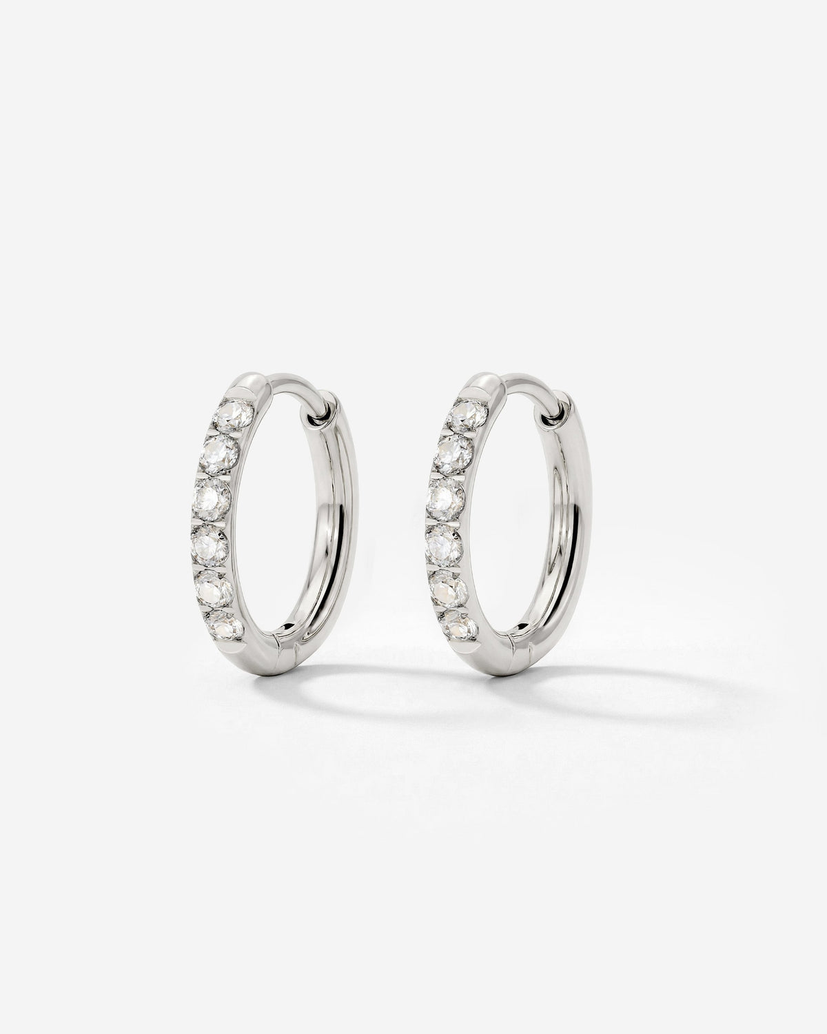 Glimmer Hoops Small Silber