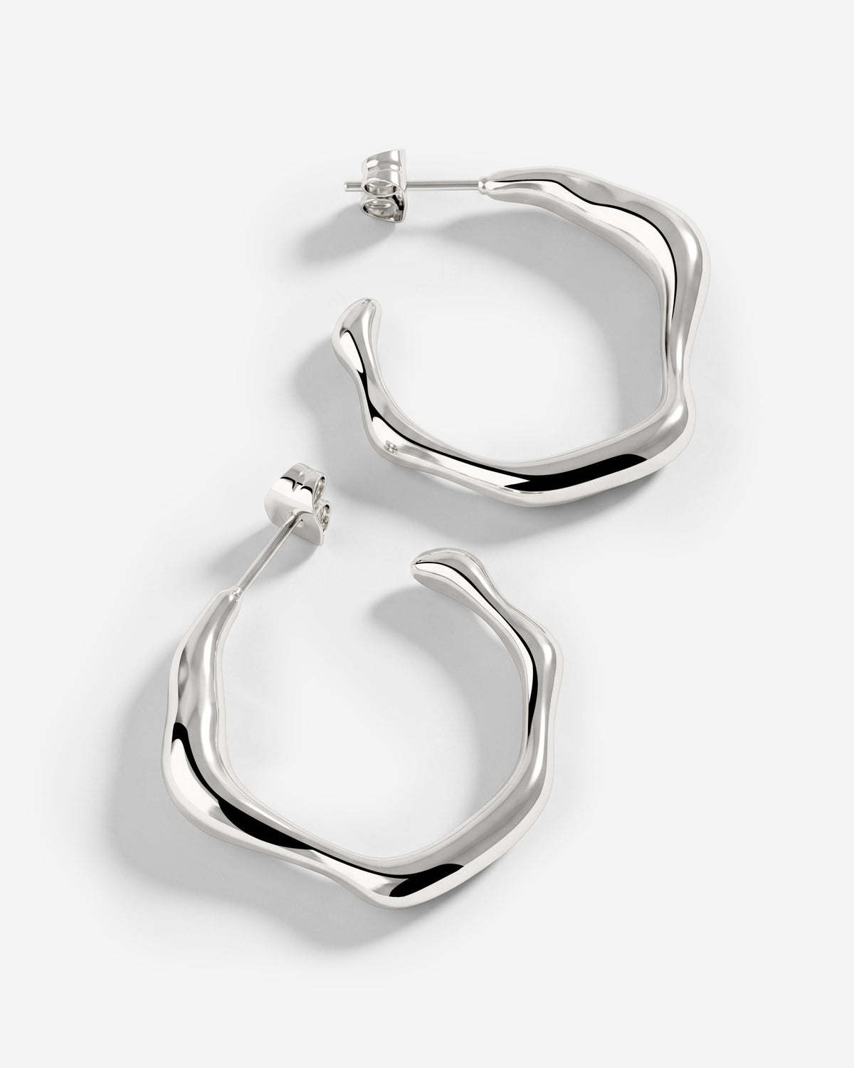 Solar Wave Hoop Studs Large