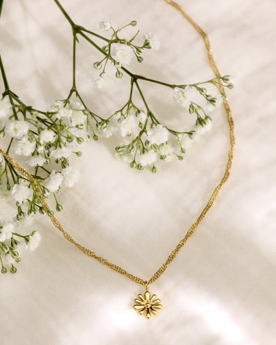 Flowery Necklace Silber