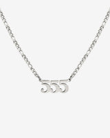 Angel Number Necklace Silber 555