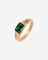 Brilliant Emerald Ring Roségold
