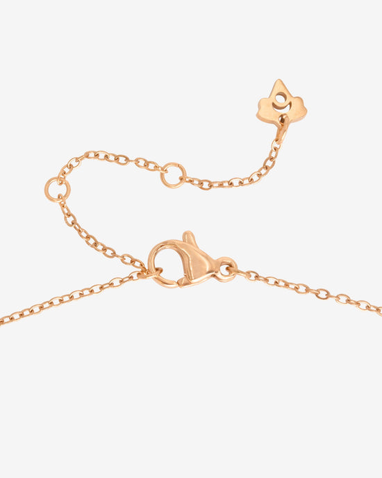 Melting Donut Necklace Roségold