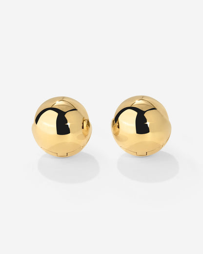 Graceful Curves Studs Gold