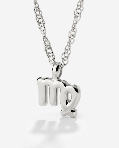 Virgo Bubble Necklace Silber