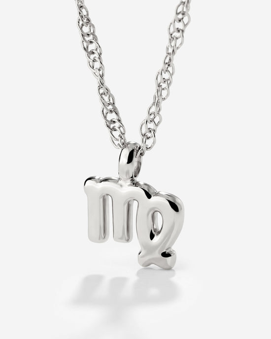 Virgo Bubble Necklace Silber