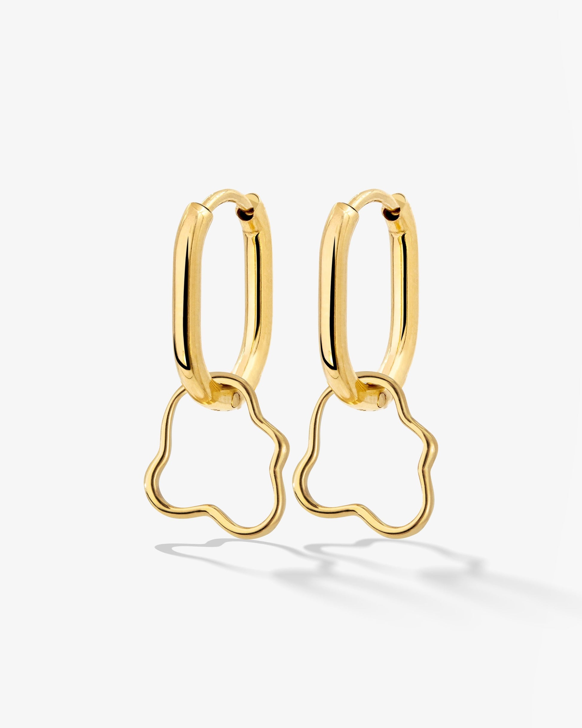Forming Fluids Oval Hoop Set Baby Gold